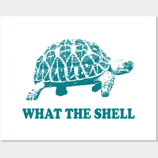 Funny Turtle T-shirt, What the Shell Shirt, Women Men Ladies Kids Baby, Gag Tshirt, Gift for Him Her, Mothers Day Posters and Art